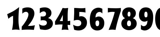 RoundestSerial Xbold Regular Font, Number Fonts