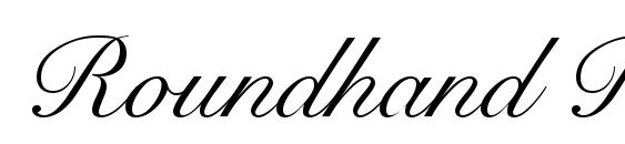 Roundhand Regular DB font, free Roundhand Regular DB font, preview Roundhand Regular DB font