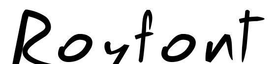 Royfont font, free Royfont font, preview Royfont font