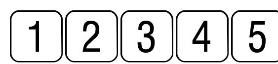 RR Key Capitals Limited Font, Number Fonts