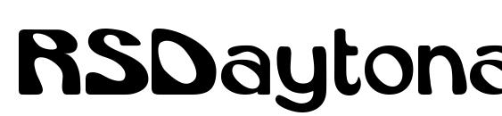 RSDaytona font, free RSDaytona font, preview RSDaytona font