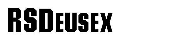 RSDeusex font, free RSDeusex font, preview RSDeusex font