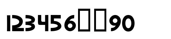 RSGordon Font, Number Fonts