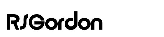 RSGordon font, free RSGordon font, preview RSGordon font
