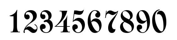 Rubius Font, Number Fonts