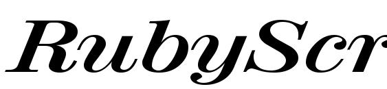 шрифт RubyScriptBroad Bold, бесплатный шрифт RubyScriptBroad Bold, предварительный просмотр шрифта RubyScriptBroad Bold