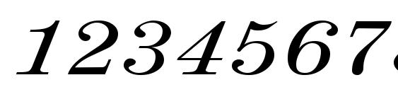 RubyScriptBroad Regular Font, Number Fonts