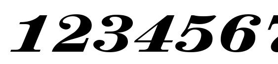 RubyScriptBroadXbold Regular Font, Number Fonts