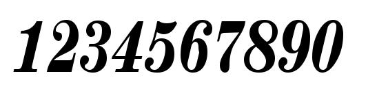 RubyScriptNarrowXbold Regular Font, Number Fonts