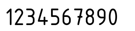 RUCAD ISOCPEUR Font, Number Fonts