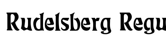 Rudelsberg Regular Font