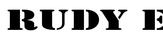 Rudy Expanded Font