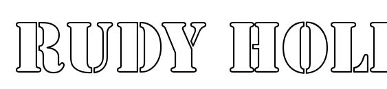 Rudy Hollow Font