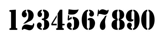 Rudy Thin Font, Number Fonts