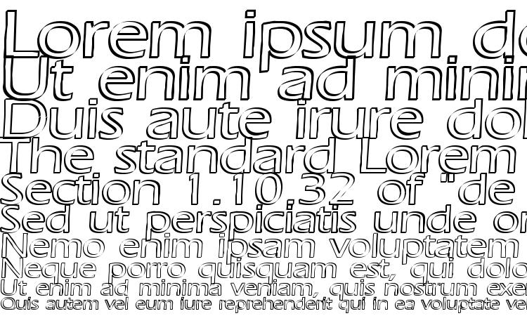 specimens Ruffian Outline font, sample Ruffian Outline font, an example of writing Ruffian Outline font, review Ruffian Outline font, preview Ruffian Outline font, Ruffian Outline font