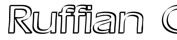 Ruffian Outline font, free Ruffian Outline font, preview Ruffian Outline font
