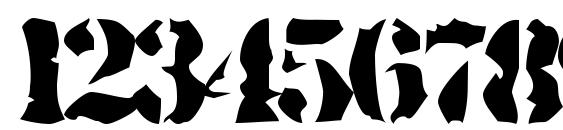 Rugged Stencil Font, Number Fonts