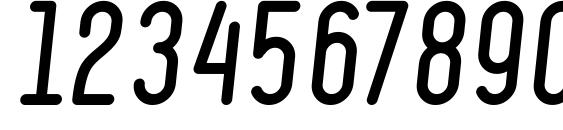 Ruler Italic Font, Number Fonts