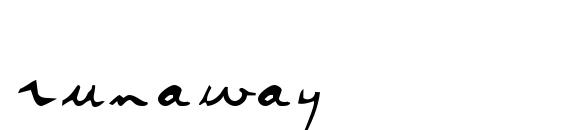 Runaway font, free Runaway font, preview Runaway font