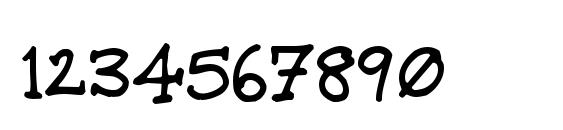 Rund Marker Font, Number Fonts
