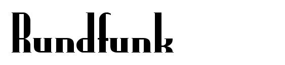 Rundfunk font, free Rundfunk font, preview Rundfunk font