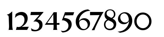 Rundgotisch Regular Font, Number Fonts