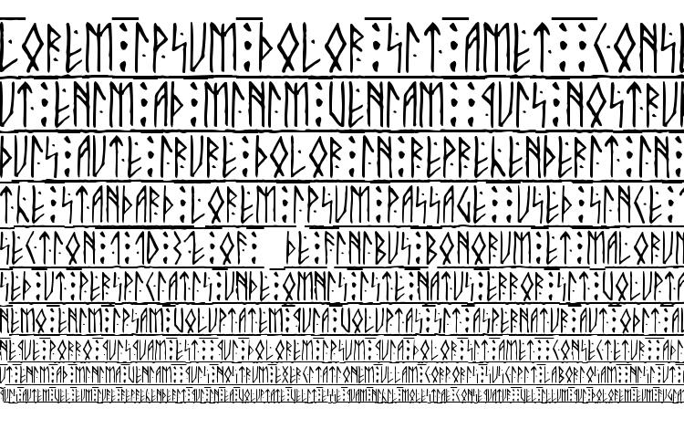 specimens Runic Alt font, sample Runic Alt font, an example of writing Runic Alt font, review Runic Alt font, preview Runic Alt font, Runic Alt font