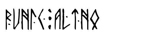 Runic AltNo font, free Runic AltNo font, preview Runic AltNo font
