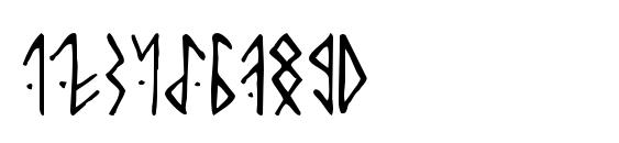 Runicaltnoc Font, Number Fonts