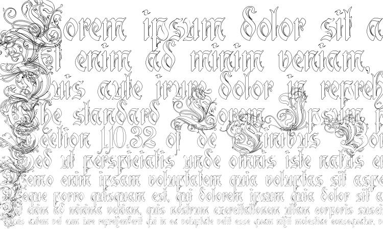 specimens Ruritania Outline font, sample Ruritania Outline font, an example of writing Ruritania Outline font, review Ruritania Outline font, preview Ruritania Outline font, Ruritania Outline font