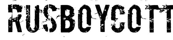 RUSBoycott font, free RUSBoycott font, preview RUSBoycott font