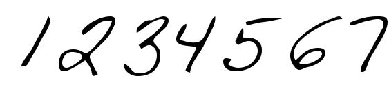 Russell Regular Font, Number Fonts