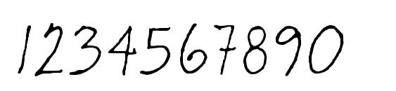 RussellObliqueStd Informal Font, Number Fonts