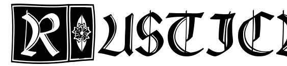 шрифт Rustick Capitals, бесплатный шрифт Rustick Capitals, предварительный просмотр шрифта Rustick Capitals