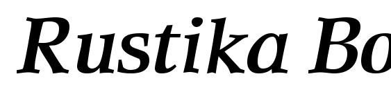 Rustika BoldItalic font, free Rustika BoldItalic font, preview Rustika BoldItalic font