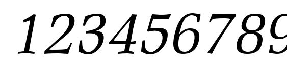 Rustika Italic Font, Number Fonts