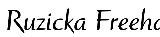 Ruzicka Freehand LT Bold Font