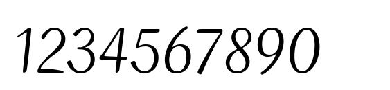 Ruzicka Freehand LT Roman Font, Number Fonts