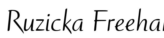Ruzicka Freehand LT Roman Font