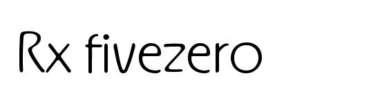 шрифт Rx fivezero, бесплатный шрифт Rx fivezero, предварительный просмотр шрифта Rx fivezero