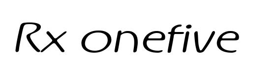 Rx onefive Font