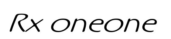 Rx oneone font, free Rx oneone font, preview Rx oneone font
