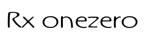 Rx onezero font, free Rx onezero font, preview Rx onezero font