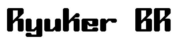 Ryuker BRK font, free Ryuker BRK font, preview Ryuker BRK font