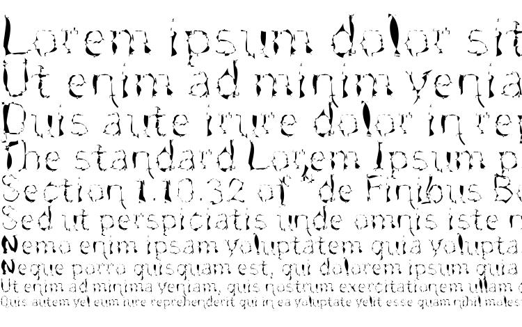 specimens Rännskita font, sample Rännskita font, an example of writing Rännskita font, review Rännskita font, preview Rännskita font, Rännskita font