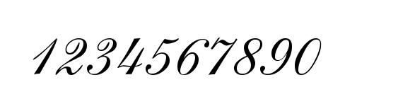 S721 Script One Regular Font, Number Fonts