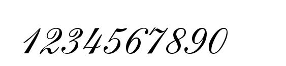 S721 Script Three Regular Font, Number Fonts