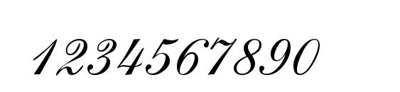 S721 Script Two Regular Font, Number Fonts