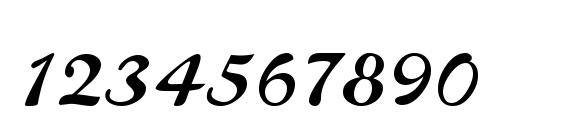 S760 Script Regular Font, Number Fonts
