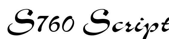 S760 Script Regular Font